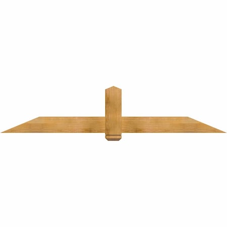 Ekena Millwork Eugene Rough Sawn Timber Gable Bracket, Western Red Cedar, 84"W x 17"H x 4"D x 6"F, 5/12 Pitch GBW084X17X0406EUG00RWR